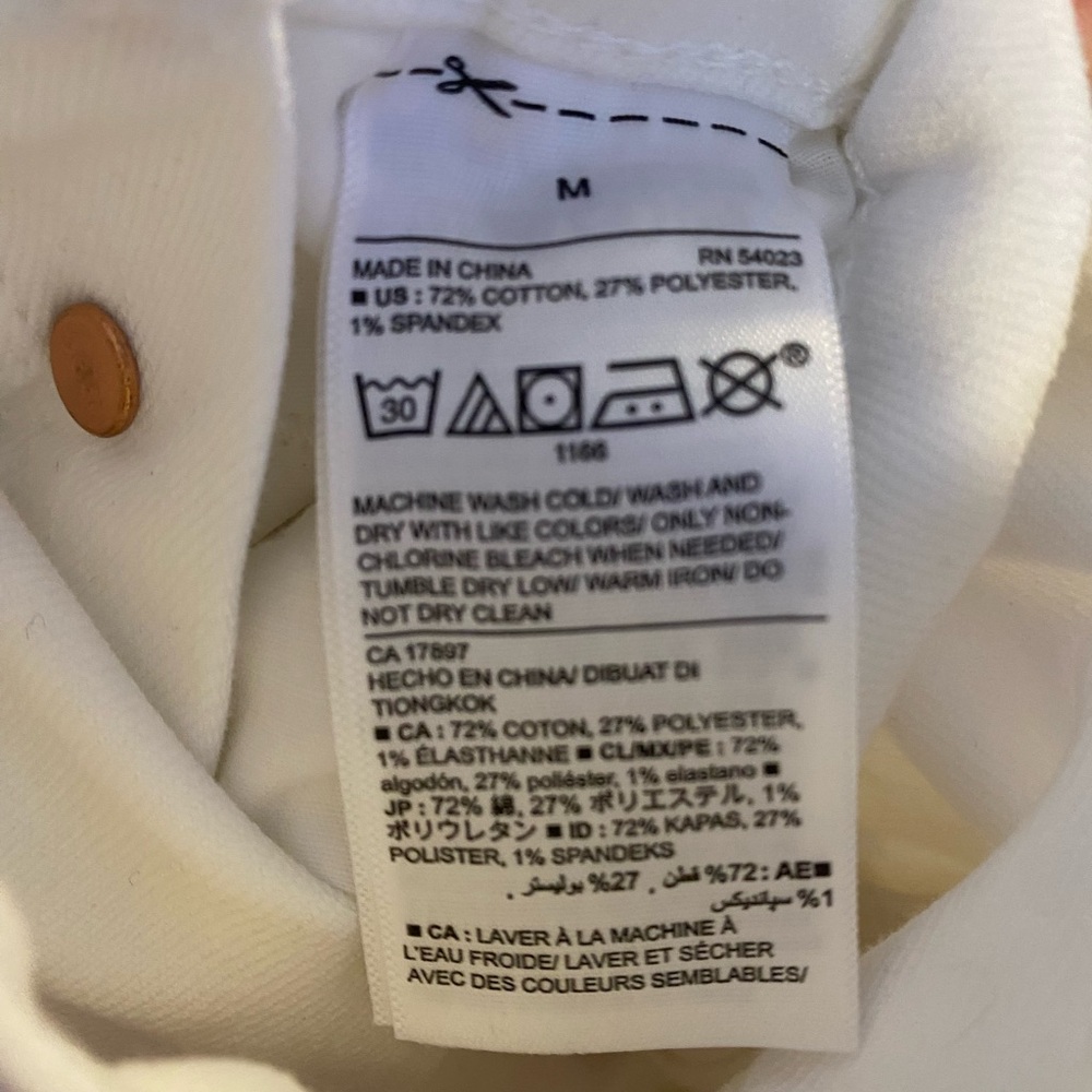 NWT Old Navy White Denim Overalls - Picture 6 of 7
